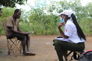 BOHEMIA field worker collecting data